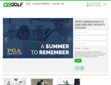 Tablet Screenshot of genebakkumgolf.com